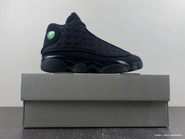Rep Husky Air Black Retro Jordan Cat 13 414571-011 0820